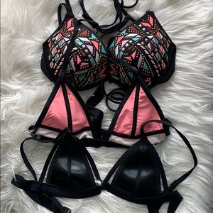3/$20 Bundle of 3 Bikini Tops Swim XS/S 34 A/B